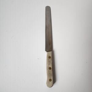 Chicago Cutlery CT7 Serrated Bread Knife 7” Blade Wood Handle